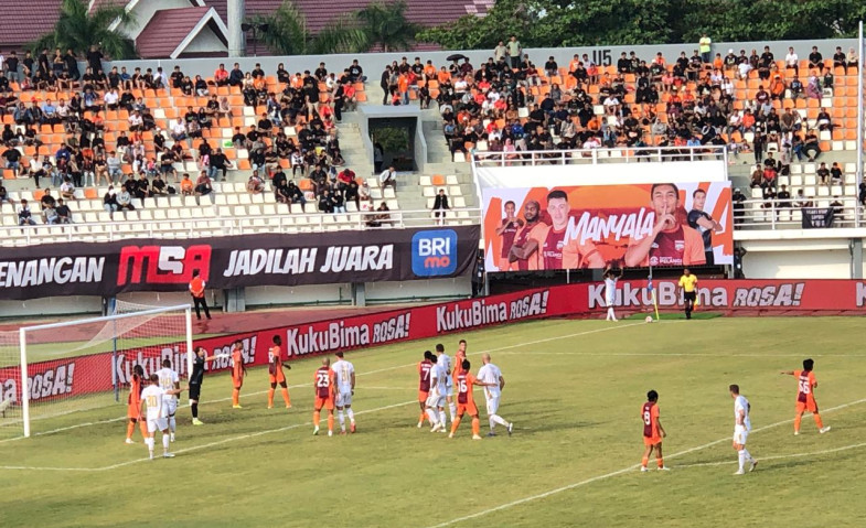 Borneo FC Tundukkan Bhayangkara Presisi Lampung FC di Gor Segiri