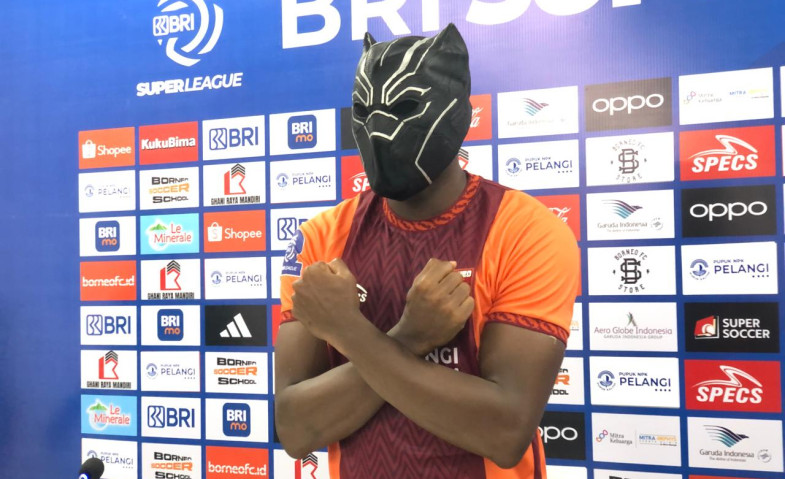 Cerita di Balik Selebrasi Striker Borneo FC Joel Vinicius dengan Topeng Black Panther