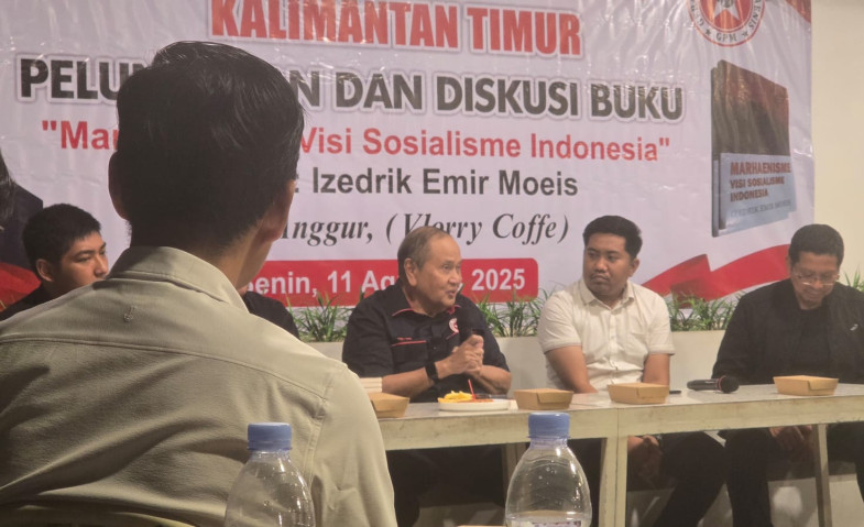 Emir Moeis Luncurkan Buku Marhaenisme Visi Sosialisme Indonesia