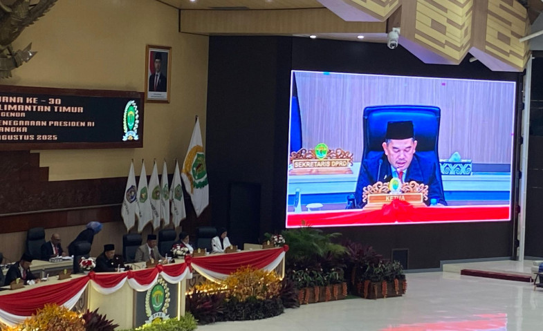 Mendengar Pidato Kenegaraan Presiden Prabowo dari DPRD Kaltim
