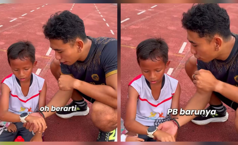 Pelari Cilik yang Viral Davin Nara Leandra Tunggu Janji Pemprov Kaltim