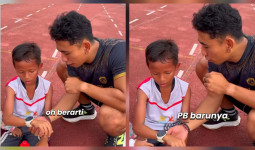 Pelari Cilik yang Viral Davin Nara Leandra Tunggu Janji Pemprov Kaltim
