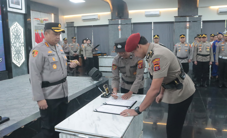 Sertijab Kasat Reskrim Polresta Samarinda, AKP Agus Setyawan Gantikan AKP Dicky Anggi Pranata