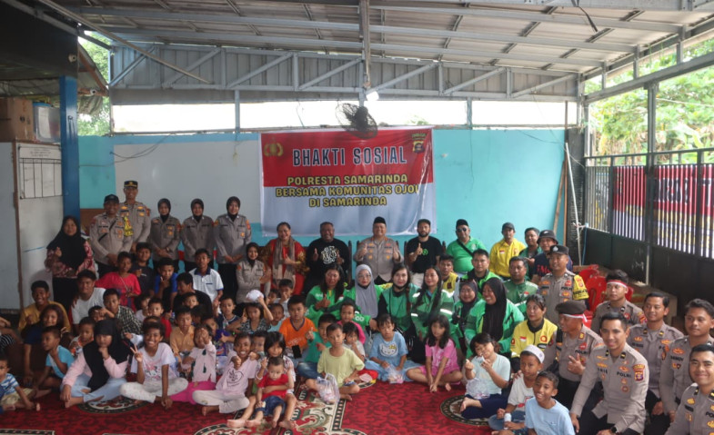 Solidaritas untuk Affan Kurniawan, Polresta Samarinda Gelar Bhakti Sosial dan Doa Bersama