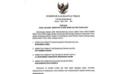 4 Direktur Utama BUMD Kaltim Resmi Ditetapkan, Berikut Ini Daftar Lengkapnya!