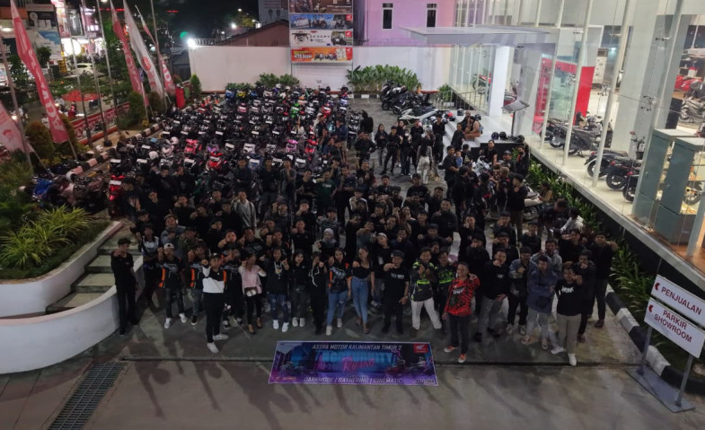 Astra Motor Kalimantan Timur 2 Perkuat Solidaritas Riders lewat Nocturnity Riding