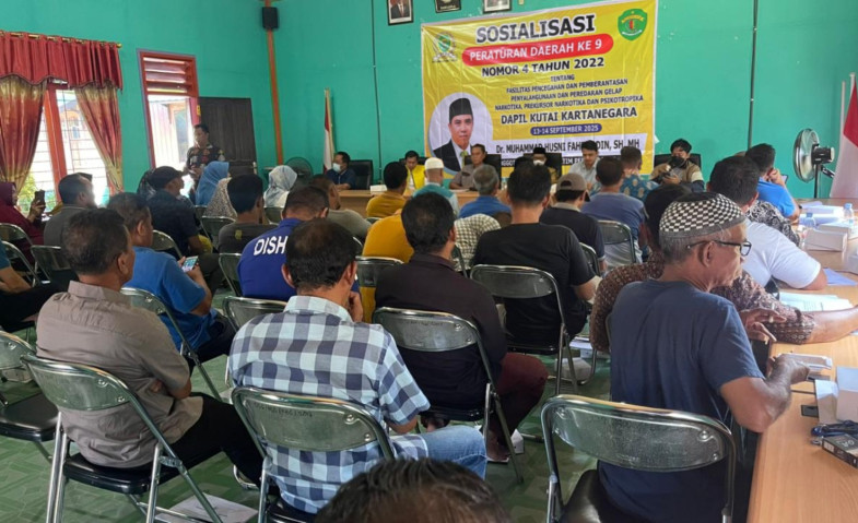 Puluhan Warga Desa Liang Ulu Antusias Ikuti Sosialisasi Perda Pendidikan Pancasila dan Wawasan Kebangsaan