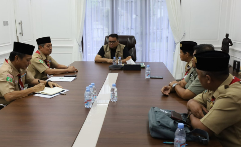 Bupati Kukar Terima Kunjungan Kwarda Pramuka Kaltim, Bahas Persiapan Muscab