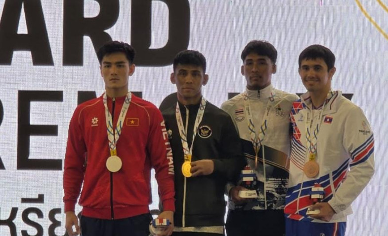 Cetak Hattrick Emas SEA Games, Pegulat Kaltim Ini Sempat Kecewa Karena POPDA