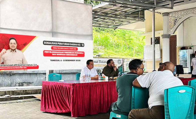 Tingkatkan Pemahanan Nilai-Nilai Pancasila di Masyarakat, Afif Rayhan Harun Sosialisasikan Perda 9 Tahun 2023