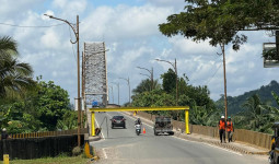 Jembatan Mahulu Diportal, Kendaraan Besar Dilarang Melintas Hingga Kondisi Struktur Jembatan Dipastikan Aman