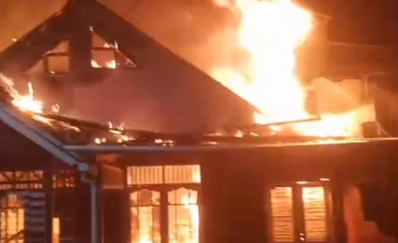 Satu Rumah Terbakar saat Kebakaran di Perum Korpri Loa Bakung
