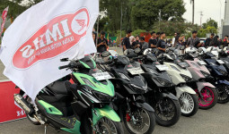 Komunitas Plat KT Ramaikan Vario Night Ride dan Edukasi Safety Riding