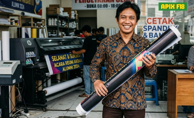 Apix F18: Cetak Stiker Terdekat dan Offset Printing Jakarta Pusat yang Buka Sampai Malam
