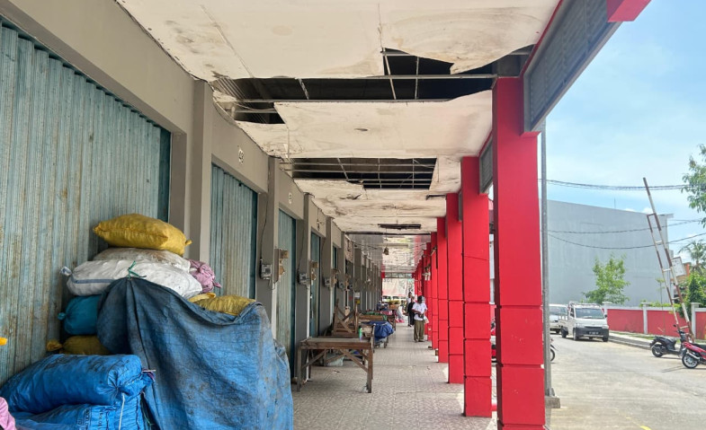 Disperindag Kukar Siapkan Perbaikan Plafon Pasar Mangkurawang, Target Rampung Triwulan II