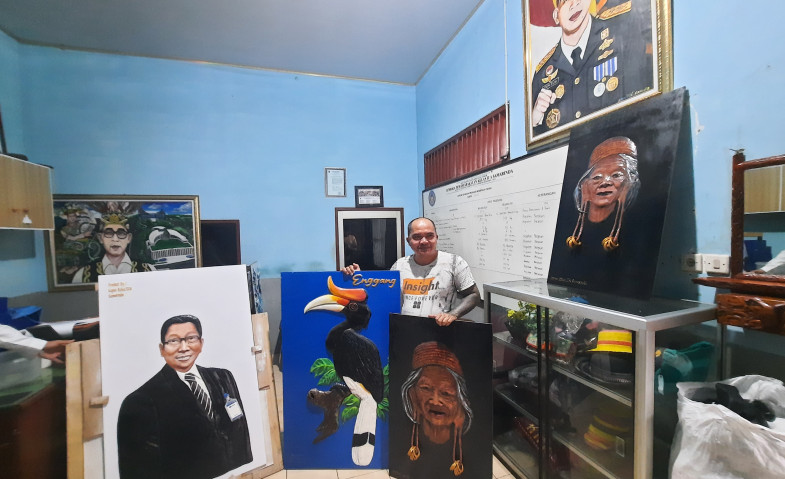Kisah Erik, WBP Lapas Samarinda yang Hasilkan Ratusan Lukisan dari Balik Jeruji Besi