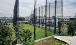 Tiang Penyangga Driving Range Samarinda Roboh Sebelum Diresmikan