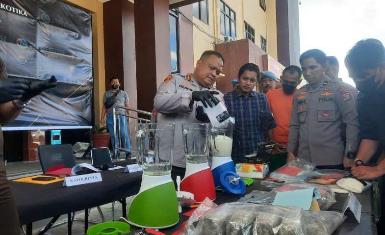 Polresta Samarinda Musnahkan 3 Kg Sabu hingga Ratusan Pil Ekstasi