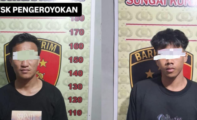 Polsek Sungai Kunjang Ringkus Dua Pelaku Pengeroyokan di Jembatan Mahulu