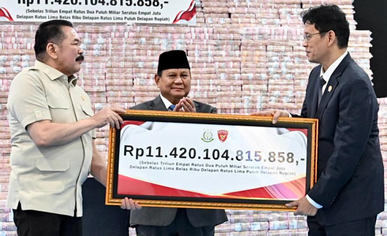 Satgas PKH Setor Rp11,4 Triliun ke Negara, Hasil Denda dan Korupsi