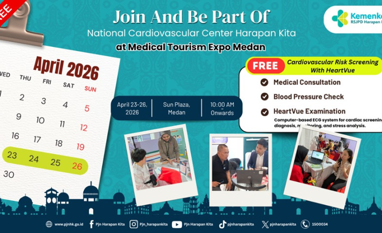 Tingkatkan Kesadaran Kesehatan Jantung, RS Jantung dan Pembuluh Darah Harapan Kita Hadir di Medical Tourism Expo Medan 2026