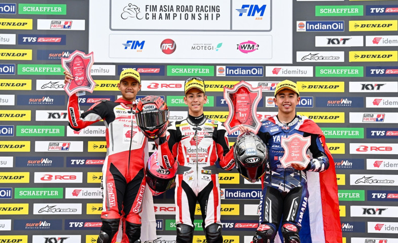 CBR Series Melesat Kencang, AHRT Borong Tiga Podium ARRC Motegi