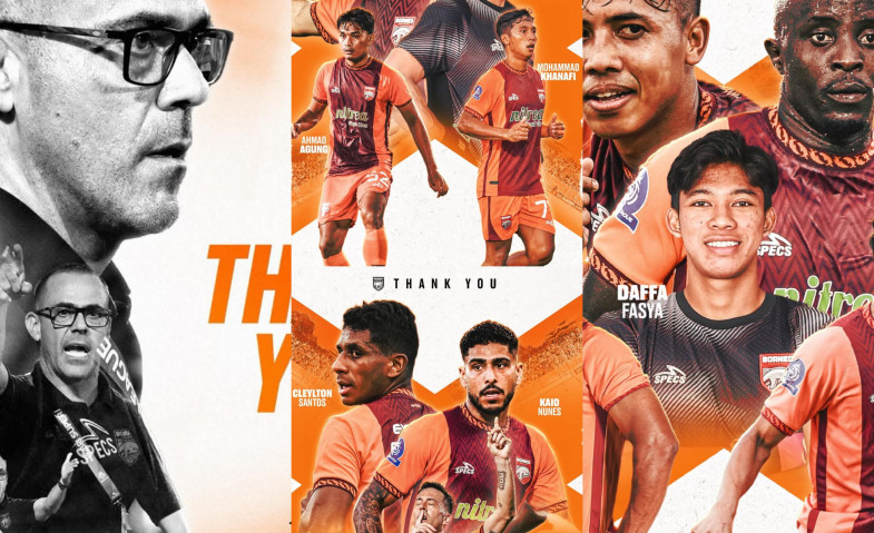 Cuci Gudang Jelang Musim Baru, Borneo FC Sudah Lepas Pelatih dan 13 Pemain