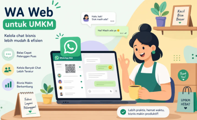 Cara Lengkap dan Praktis Menggunakan WA Web bagi Pelaku UMKM di Kalimantan Timur