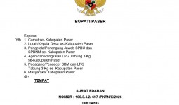 Pemkab Paser Terbitkan Edaran Penertiban Penjualan BBM dan LPG 3 Kg Bersubsidi   