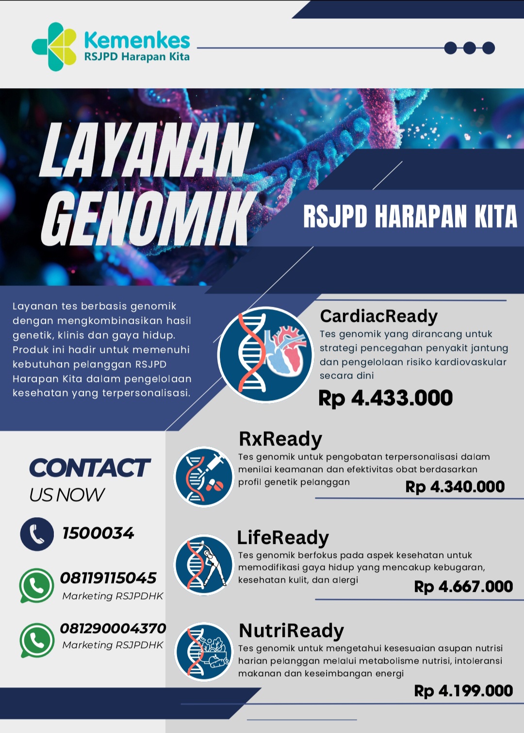 Layanan Genomik RSJPD Harapan Kita