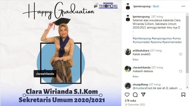 Ini Sosok dan Profil Clara Wirianda, Selebgram Cantik yang Diduga Jadi Wanita Simpanan Bobby Nasution